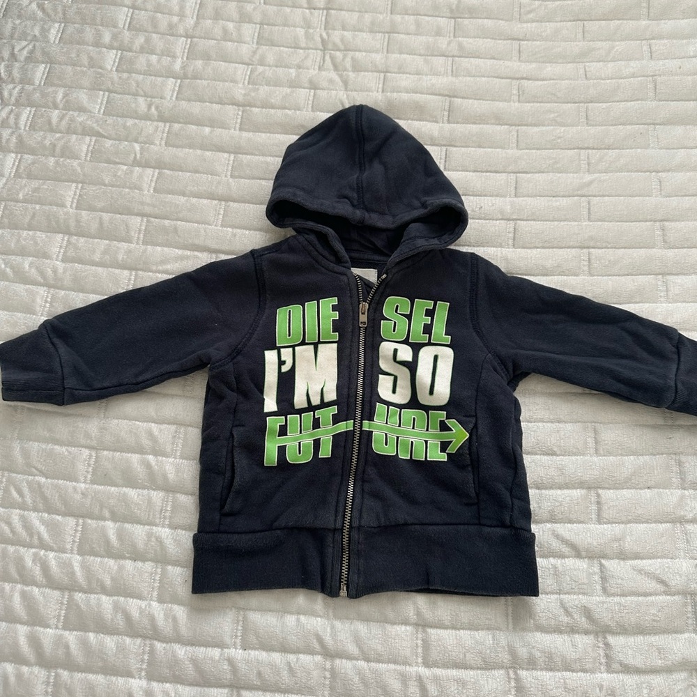 Diesel zipper down hoodie
